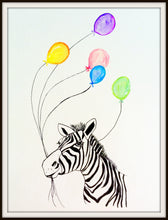 Nursery Art: Rainbow Zebra